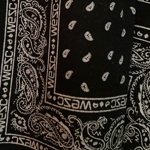 Wesc Black Bandana Print Sweatpants M - Picture 3 of 6